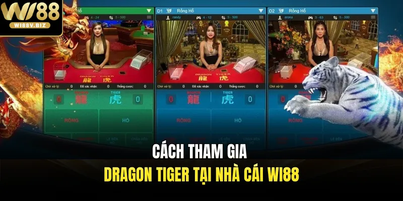 Cách tham gia Dragon Tiger tại nhà cái Wi88 