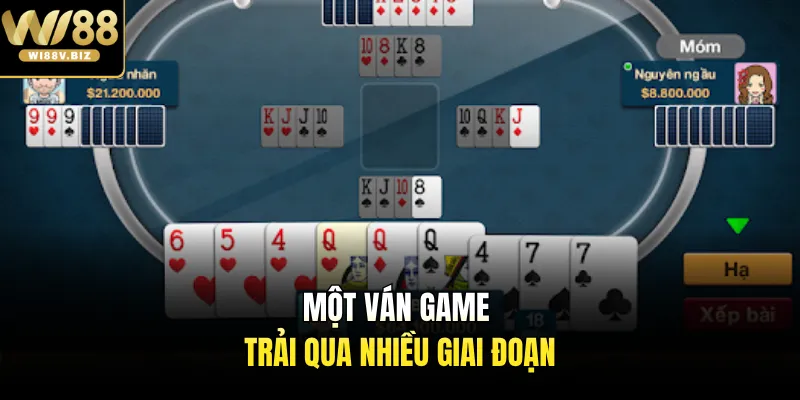 Một ván game trải qua nhiều giai đoạn