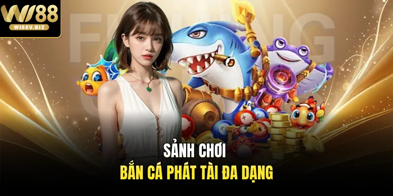 Sảnh chơi bắn cá phát tài đa dạng